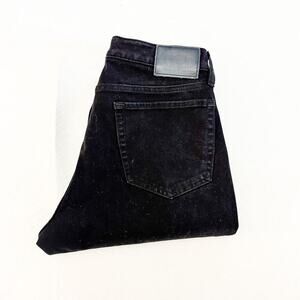 Bonobos Black Straight Leg Denim Jean Pants Stretch Waistband Size 32 x 33